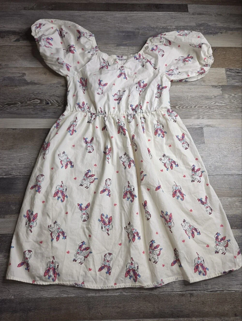 Pokemon Evee Dress Girls XL Smocked
